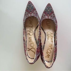 Sam Edelman Multi Colour Fabric Heels